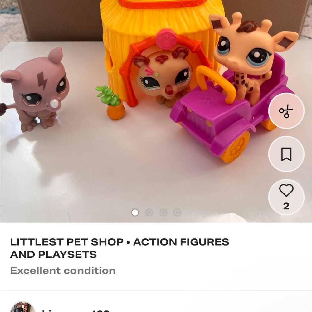 Littlest Pet Shop with four owners and Playset